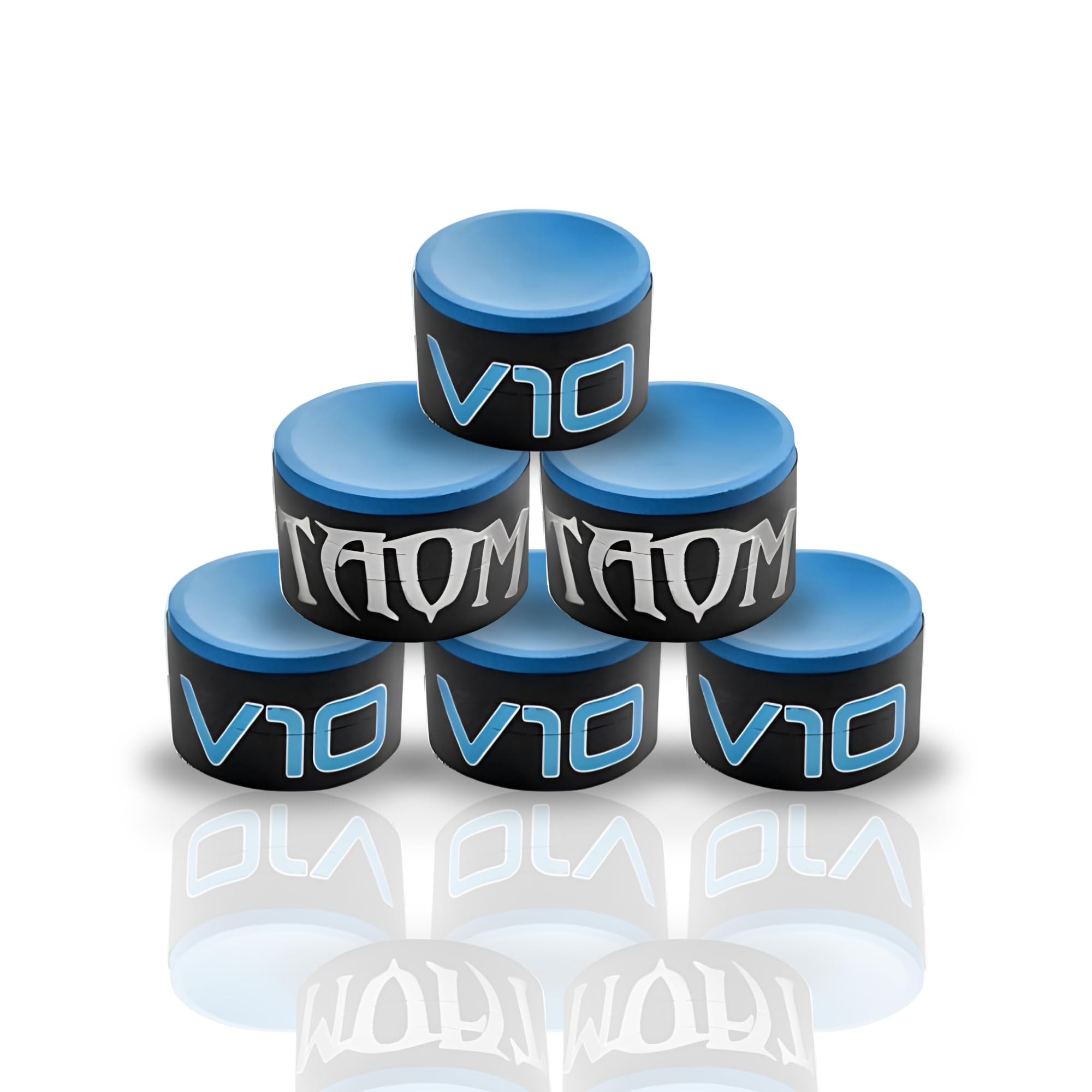 TAOM V10 Premium Blue Pool Chalk - 1 Cube for Smooth Billiard & Snooker Play - Perfect for Professional Players & Home Game Rooms