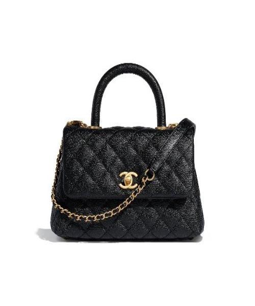 Chanel Small Flap Bag With Top Handle Black - Luxury Crossbody Shoulder Bag for Women | Perfect for Date Night, Parties & Everyday Elegance