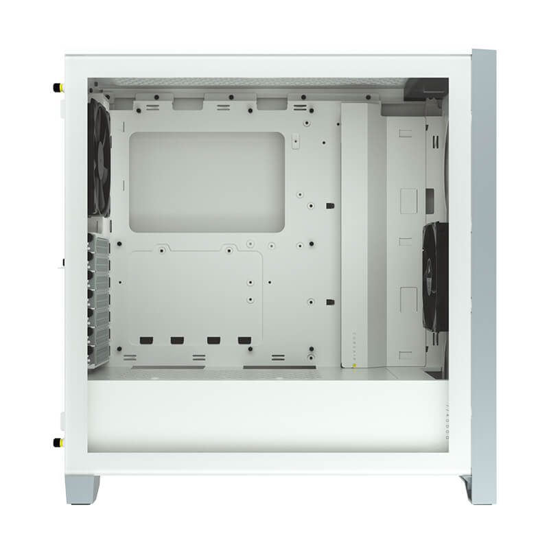 Corsair 4000D White Mid Tower ATX PC Case - Tempered Glass Side Panel, High Airflow Design for Gaming & Workstation Builds | Perfect for Home Office & Esports Setup