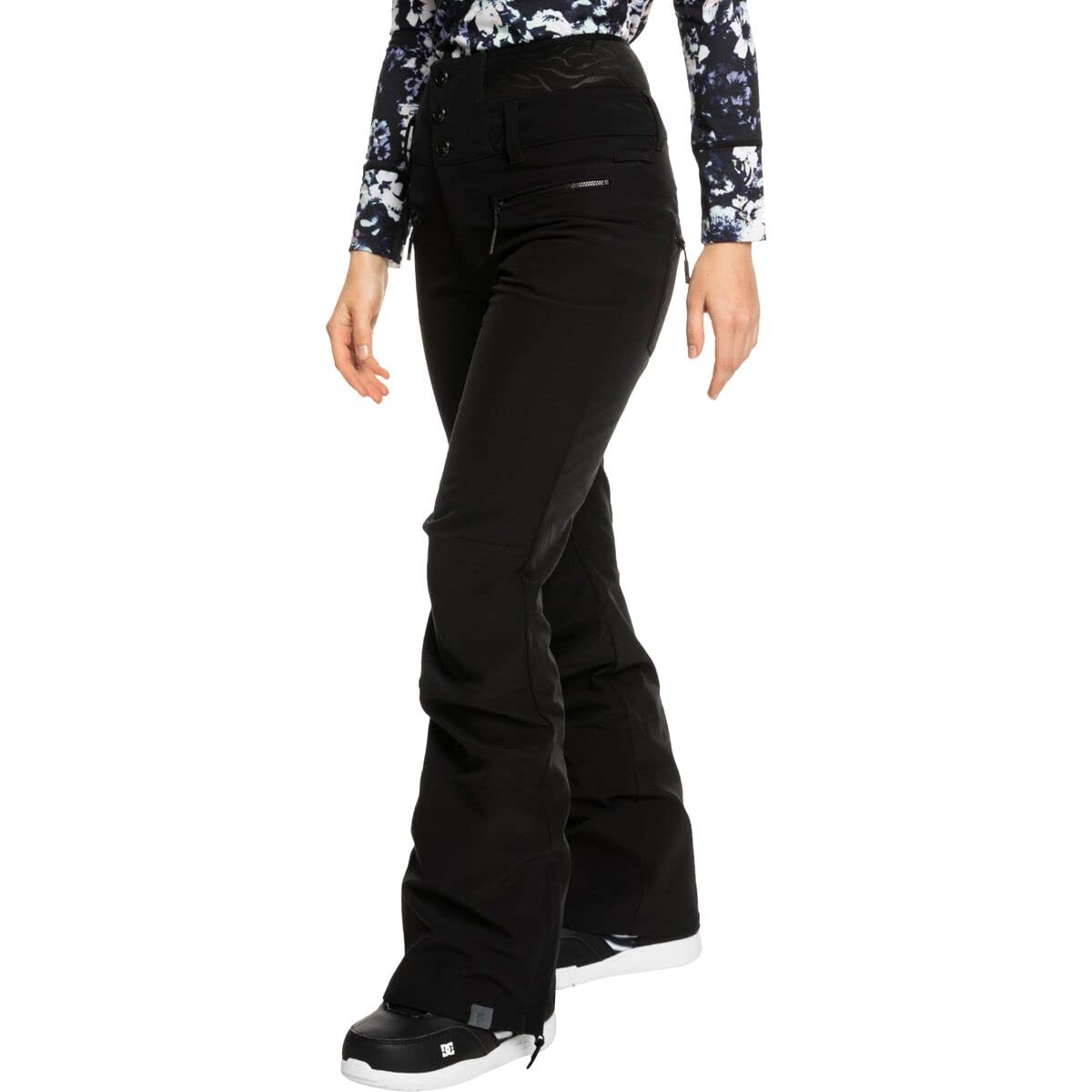 Roxy Rising High Pants for Women - XXL Black | High Waisted Yoga Pants for Running, Workout & Lounge Wear 2023