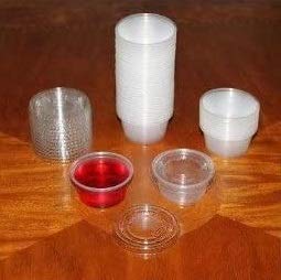2 oz Jello Shot Souffle Cups with Lids - 250 Pack | Perfect for Party Desserts, Catering & Baking | BPA-Free Plastic Portion Containers for Jello, Pudding, Yogurt & Snacks