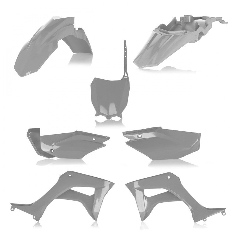 Acerbis 19+ Honda CRF110F Full Plastic Kit Gray - Durable Replacement Body Kit for Off-Road & Motocross Riding