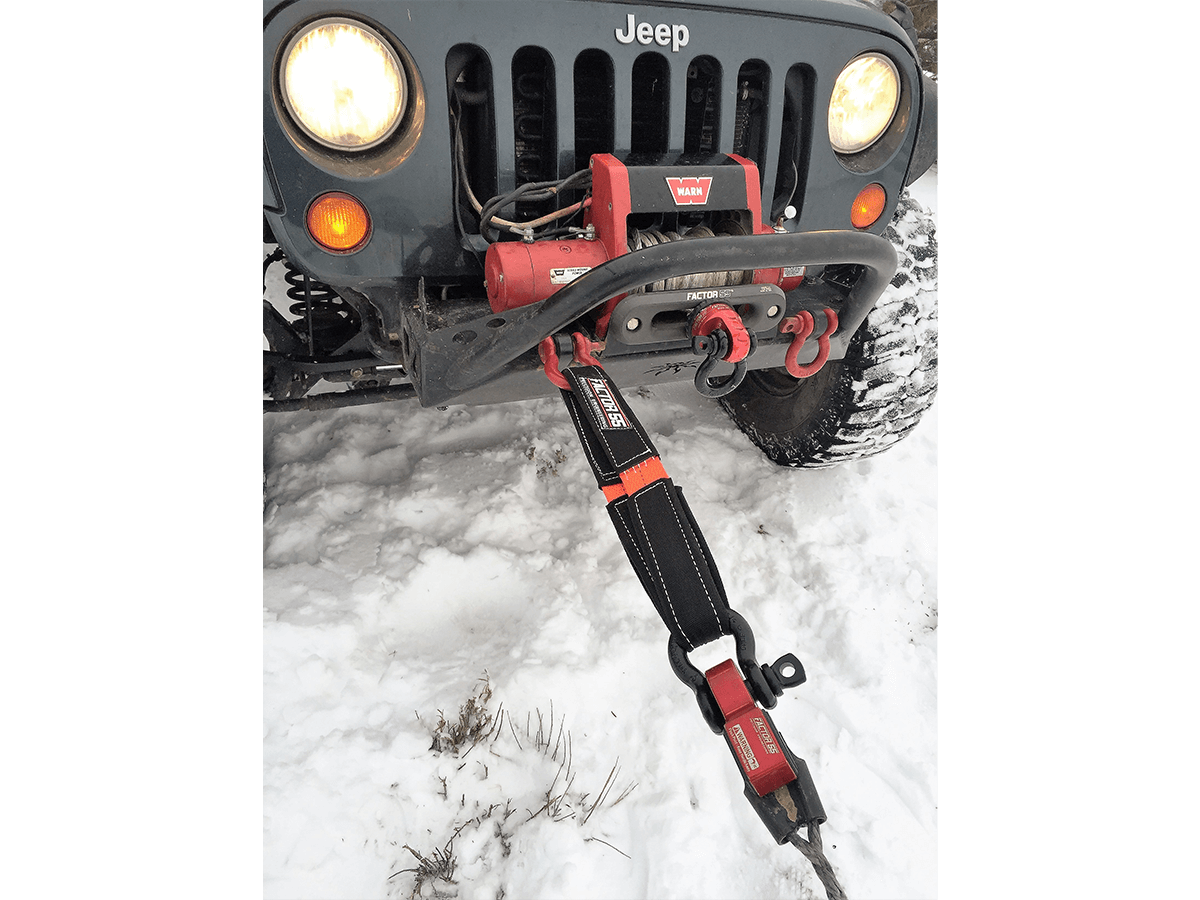 Factor 55 Shorty Strap - Heavy Duty Off-Road Recovery Strap for Jeep, Truck & SUV - Perfect for Towing, Winching & Vehicle Recovery