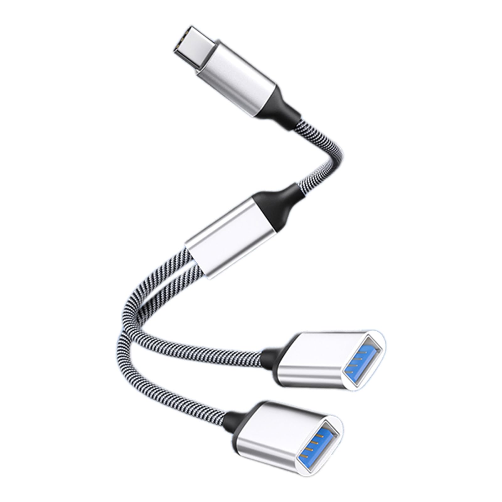 VSILAY USB C to Dual USB Adapter - OTG Splitter for Charging & Data Transfer