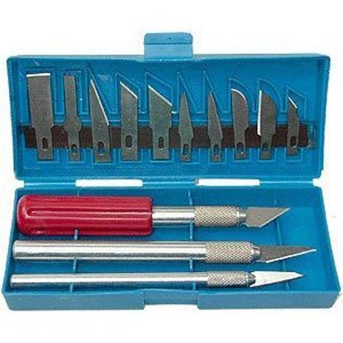 16-Piece Professional Hobby Knife Set with Deluxe Storage Case - Perfect for Model Building, Wood Carving, and DIY Craft Projects