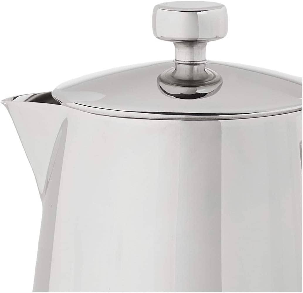 Cuisinox Roma 6-Cup Stainless Steel Stovetop Moka Pot - Italian Espresso Maker for Home & Office - Perfect for Brewing Rich Coffee on Gas, Electric & Induction Stoves