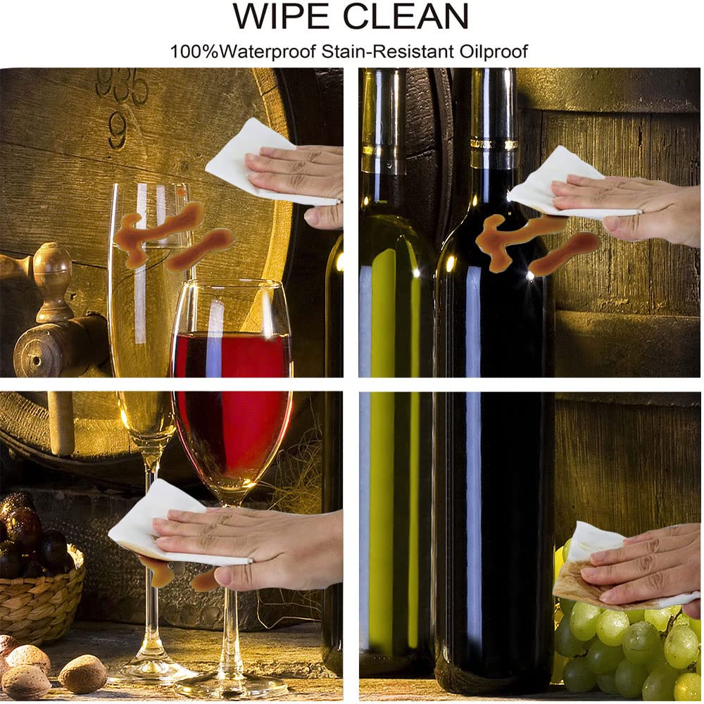 Waterproof & Wipeable Elastic Edge Fitted Tablecloth - 30