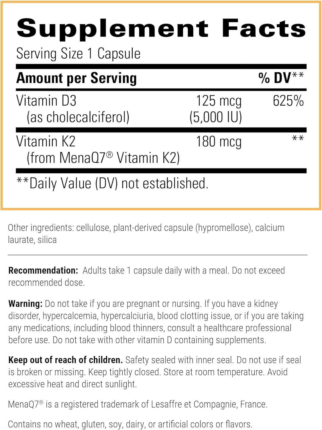 Integrative Therapeutics Vitamin K2 + D3 Supplement - Supports Bone & Heart Health - Ideal for Daily Wellness & Immune Support