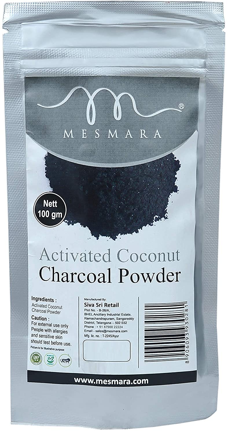 Admart Activated Coconut Charcoal Powder 100g - Natural Teeth Whitening & Detox Supplement for Skin Care, Water Filtration, and Digestive Health | Perfect for DIY Beauty, Detox Drinks, and Air Purification