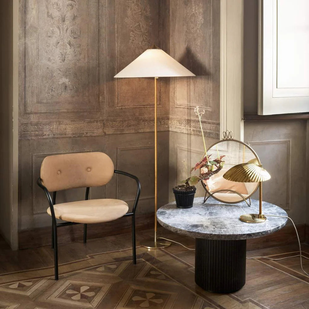 Modern Chinese Hat Floor Lamp - Stylish Rattan Shade for Living Room, Bedroom & Office Decor - Perfect for Cozy Ambiance and Reading Nook Lighting