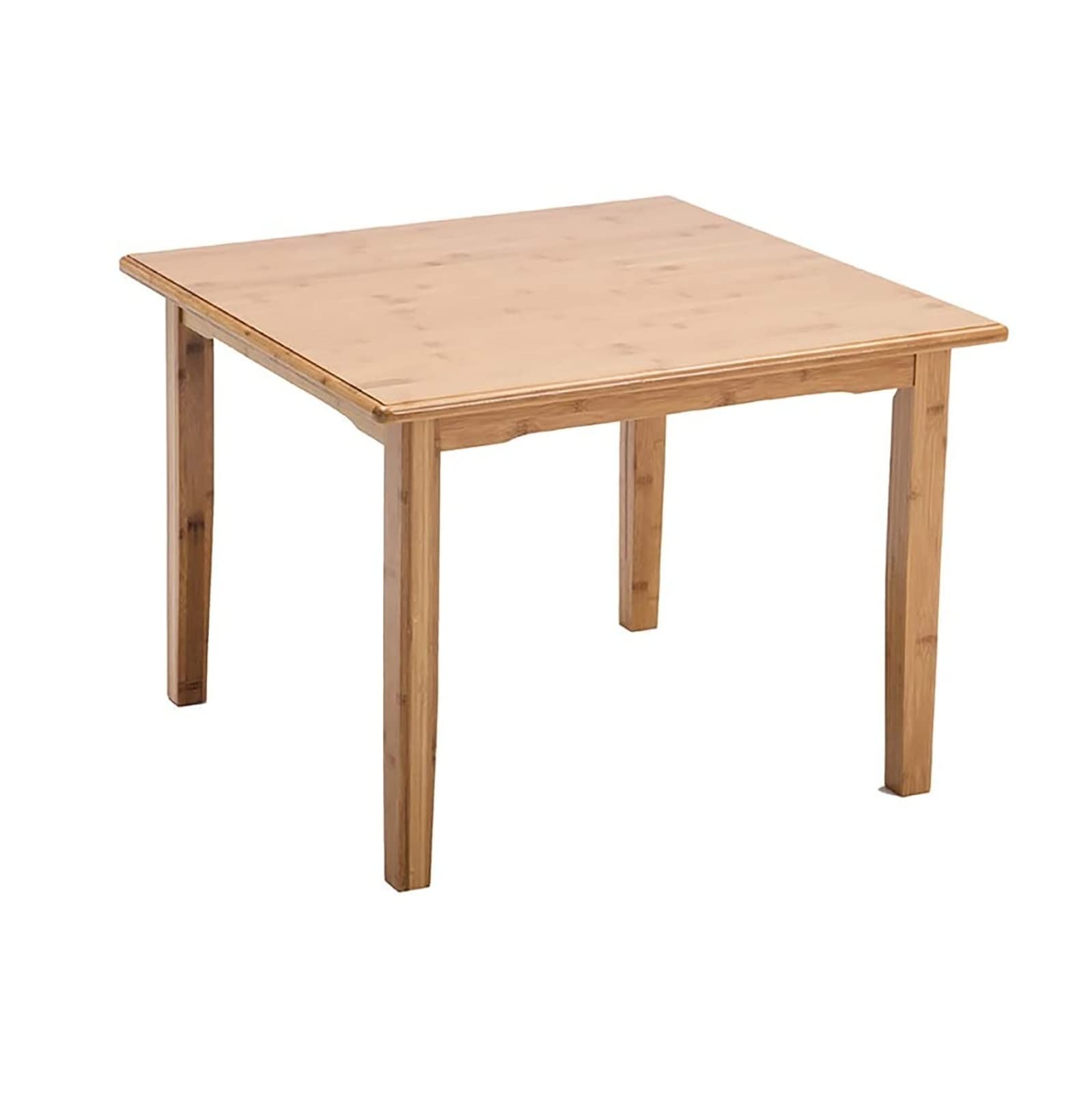80x80x62cm Square Bamboo Dining Table - Multi-Purpose Coffee Table, Computer Desk, Study Desk for Home, Office, Balcony & Meeting Spaces