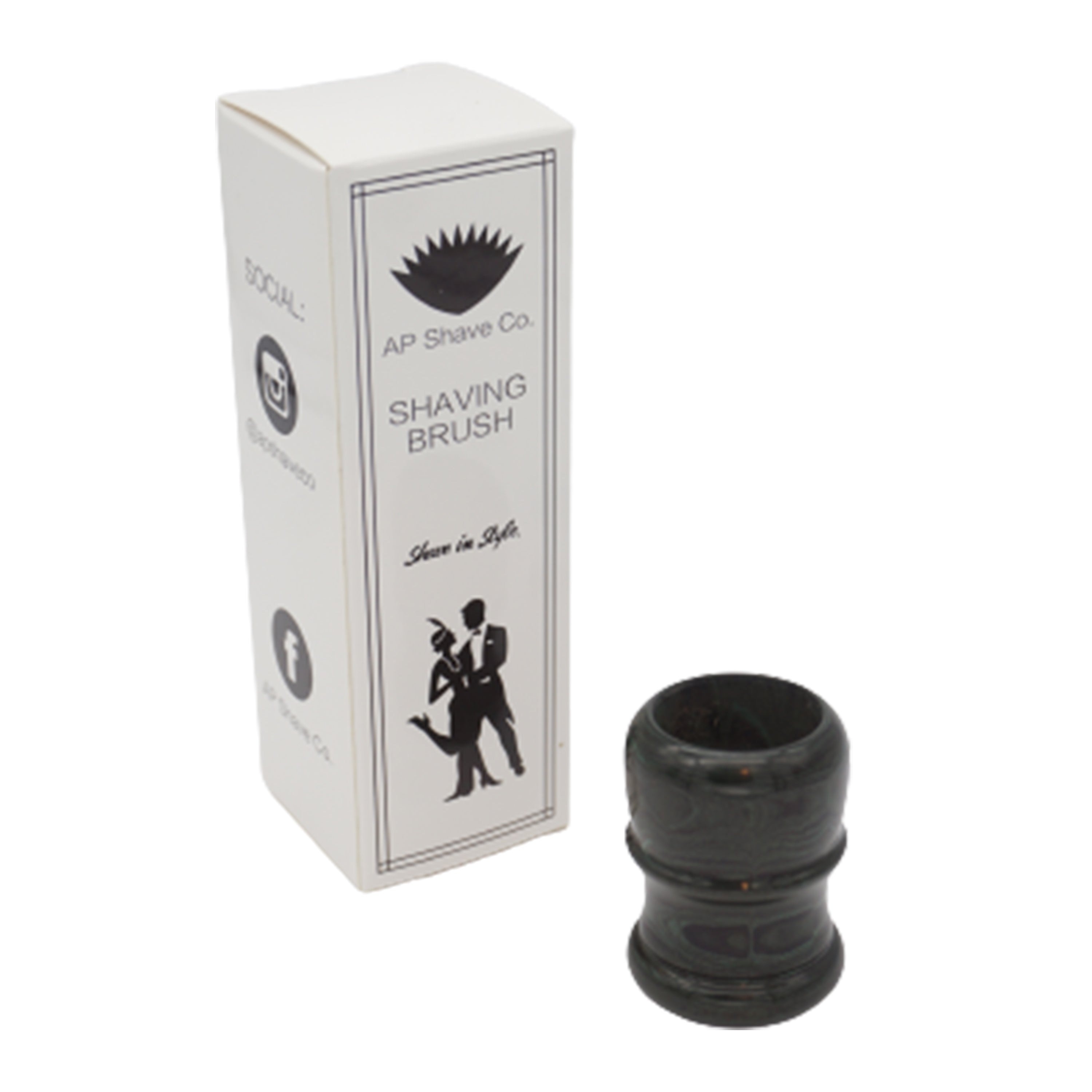 Premium Handcrafted Jaguar Ebonite Shaving Brush Handle - Fits 24mm & 26mm Knots - Perfect for Wet Shaving & Grooming Gifts for Men