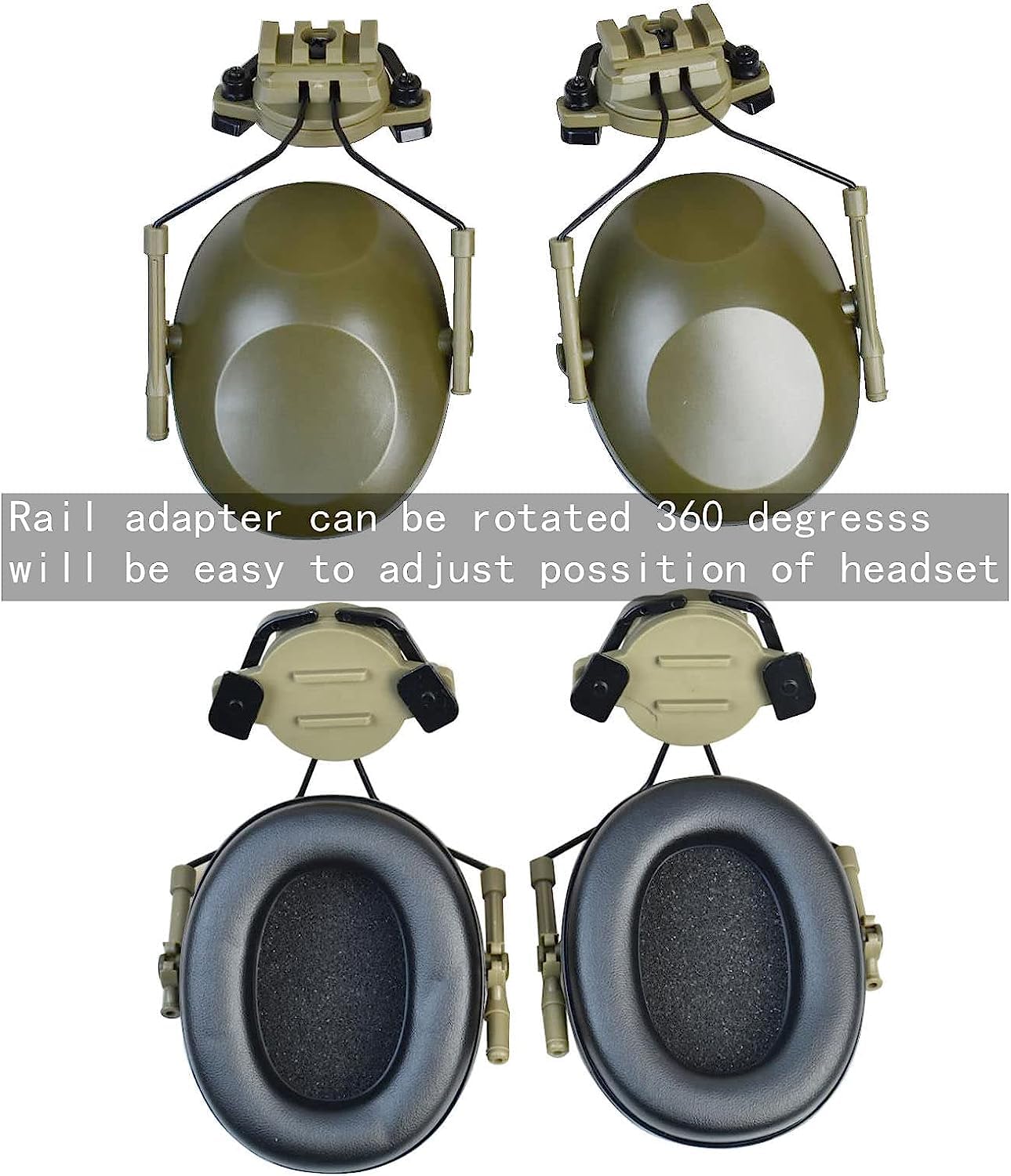 Tactical Helmet & Full Face Airsoft Mask with Noise Cancelling Headset - Military Paintball Gear for Hearing Protection & Safety - Perfect for Airsoft, Paintball, and Tactical Training Scenarios