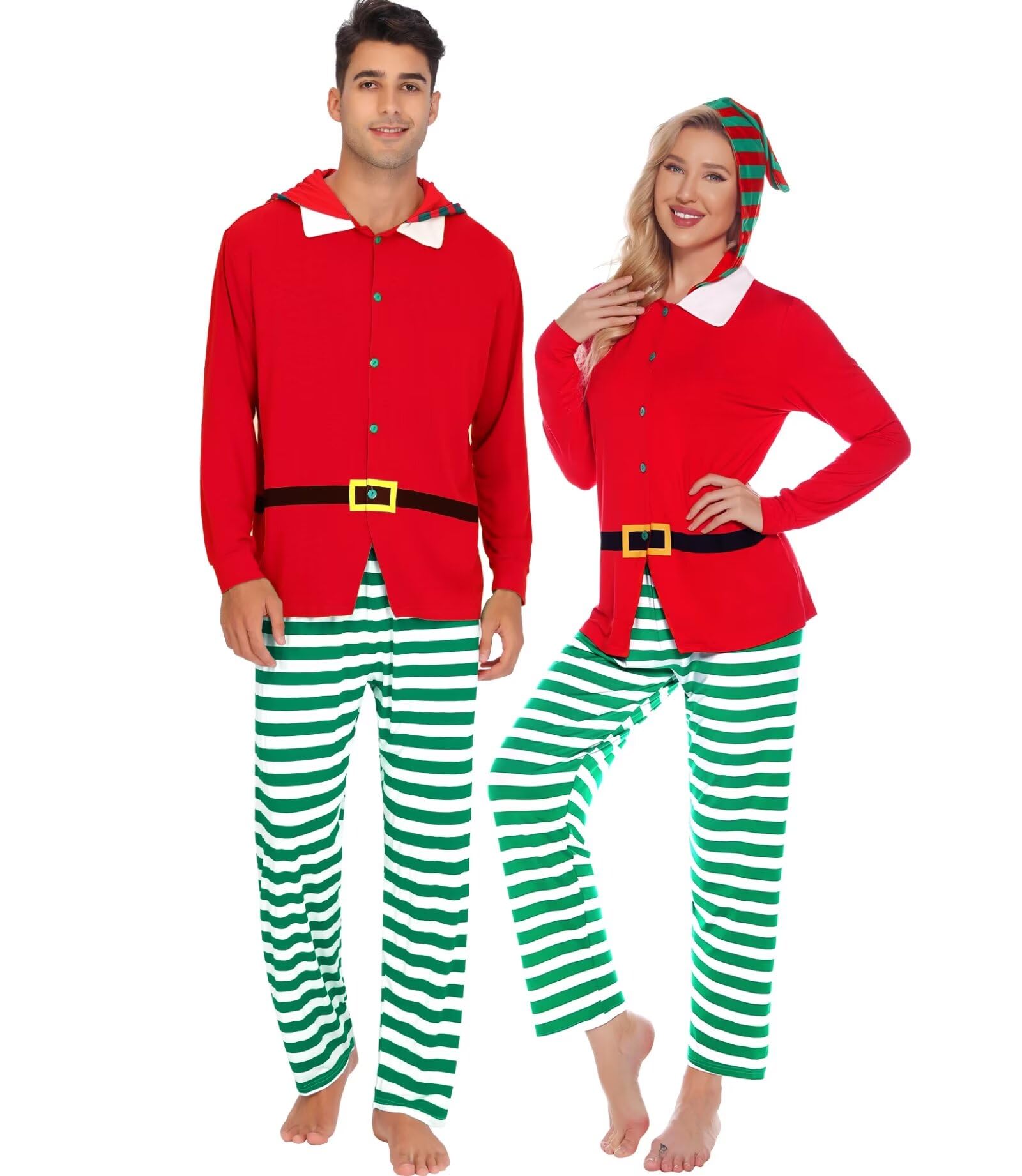 SWOMOG Christmas Family Pajama Sets - Holiday Sleepwear for Family Gatherings