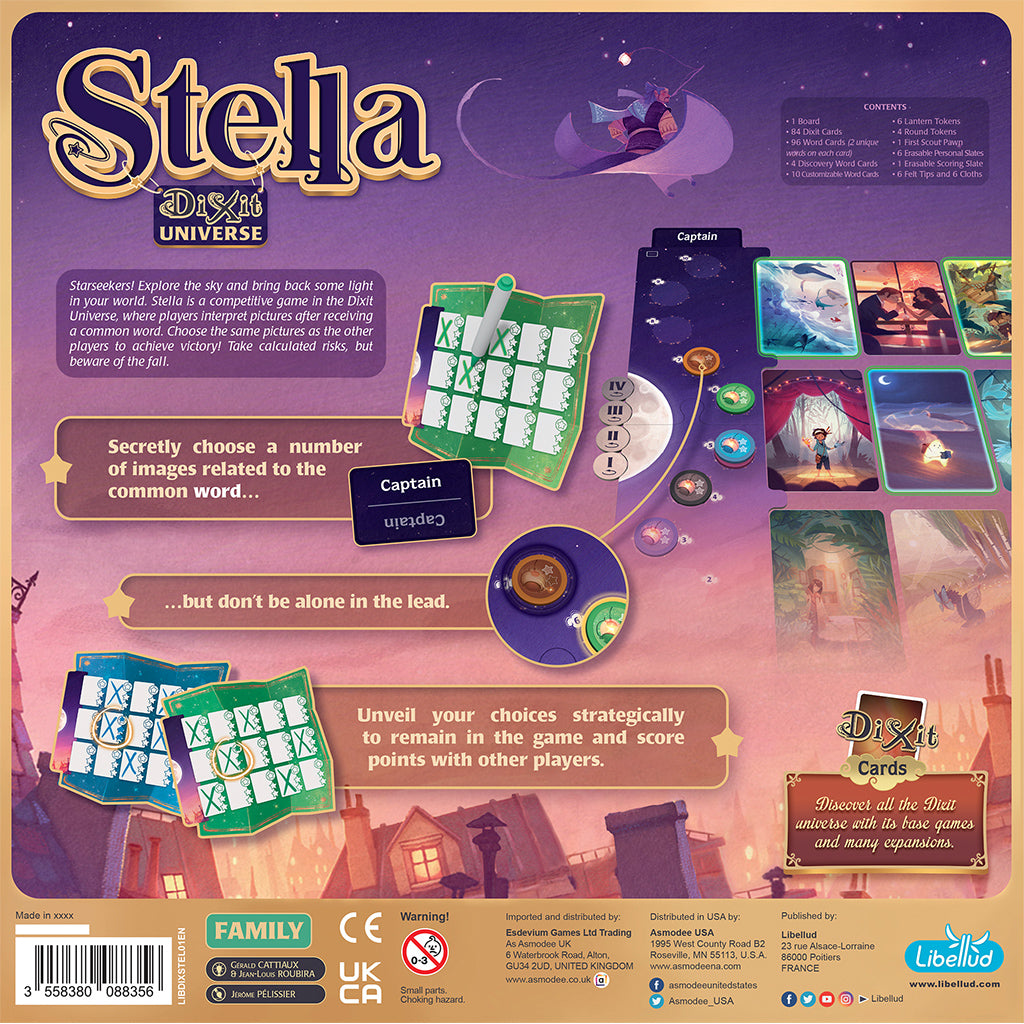 Stella Dixit Universe Board Game - Award-Winning Strategy Game for Family & Friends - Perfect for Game Nights, Parties & Team Building Activities