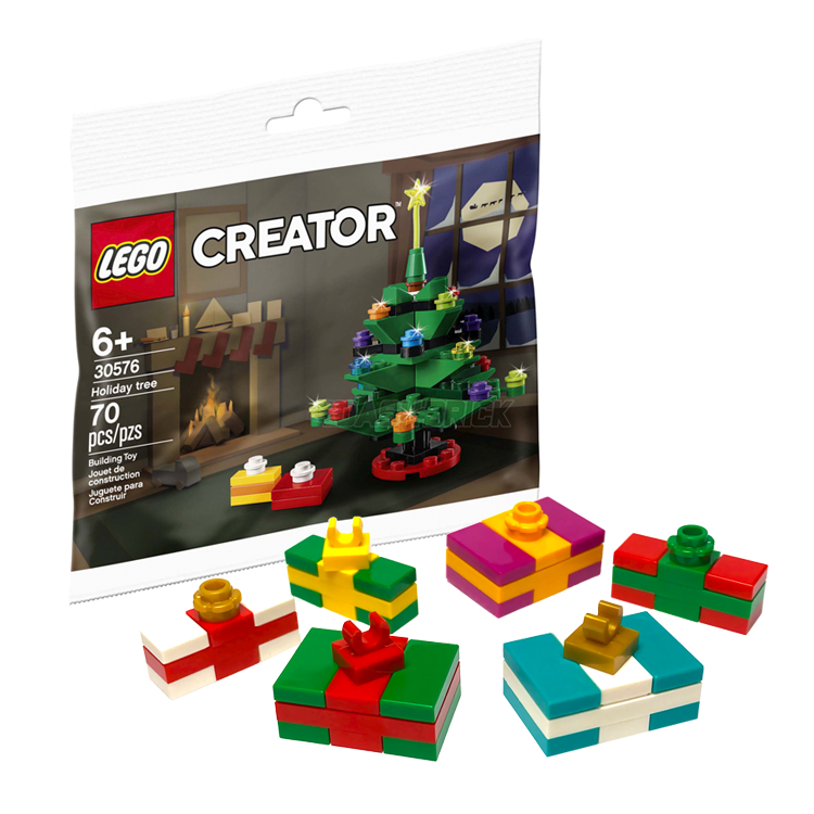 LEGO Christmas Presents Set - 6 Unique MiniMOC Building Options for Holiday Decorations & Gift Giving