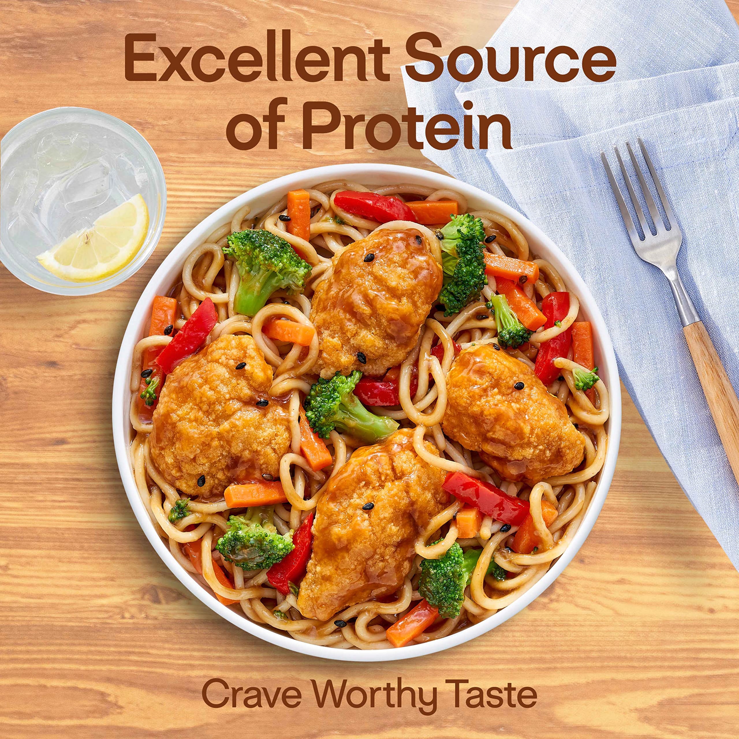Lean Cuisine Sesame Chicken Frozen Meal - High Protein Microwave Dinner for One | Quick & Healthy Lunch or Dinner at Home or Office
