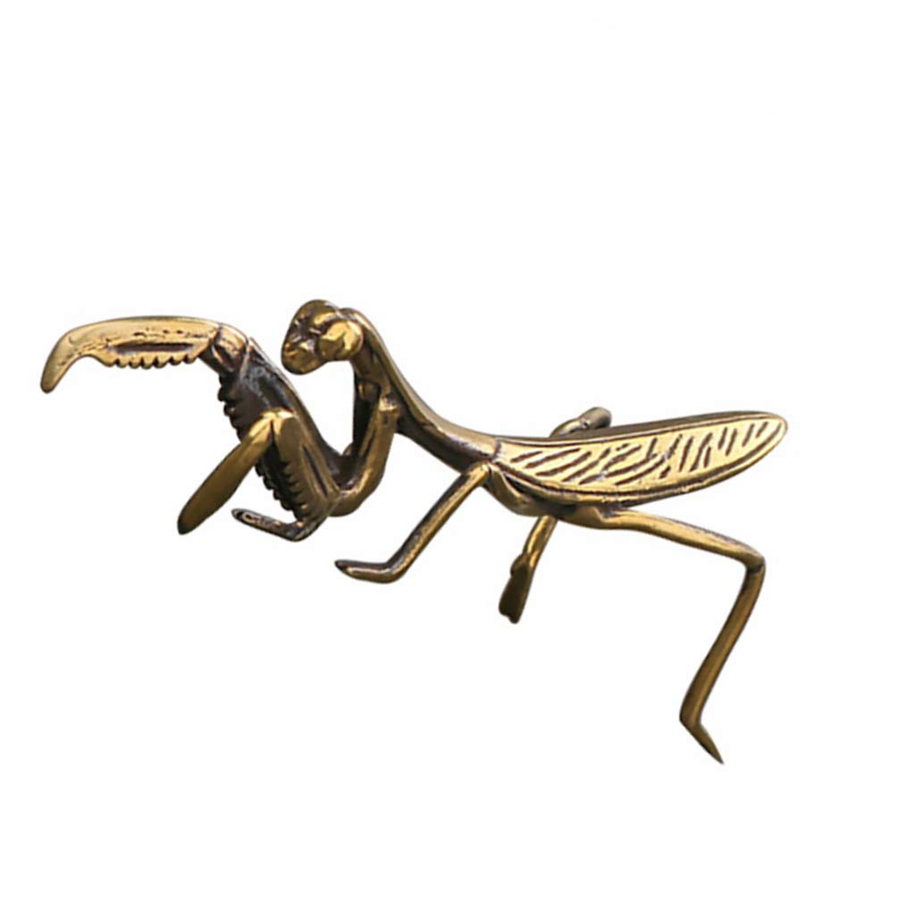 NUOBESTY Feng Shui Brass Praying Animal Statue - Vintage Copper Garden Sculpture for Outdoor Yard, Home & Office Decor - Perfect for Zen Meditation Spaces, Patio Decor & Feng Shui Gifts