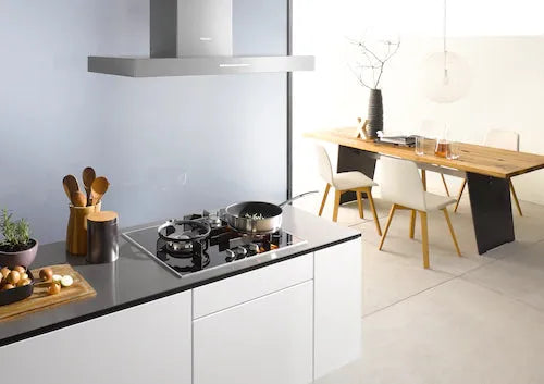 Miele 62.6cm Gas Cooktop KM 3014 with Dual Wok Burner - Professional Stainless Steel Gas Stove for Asian Cooking, Stir Fry & High Heat Searing - Perfect for Home Chefs & Commercial Kitchens