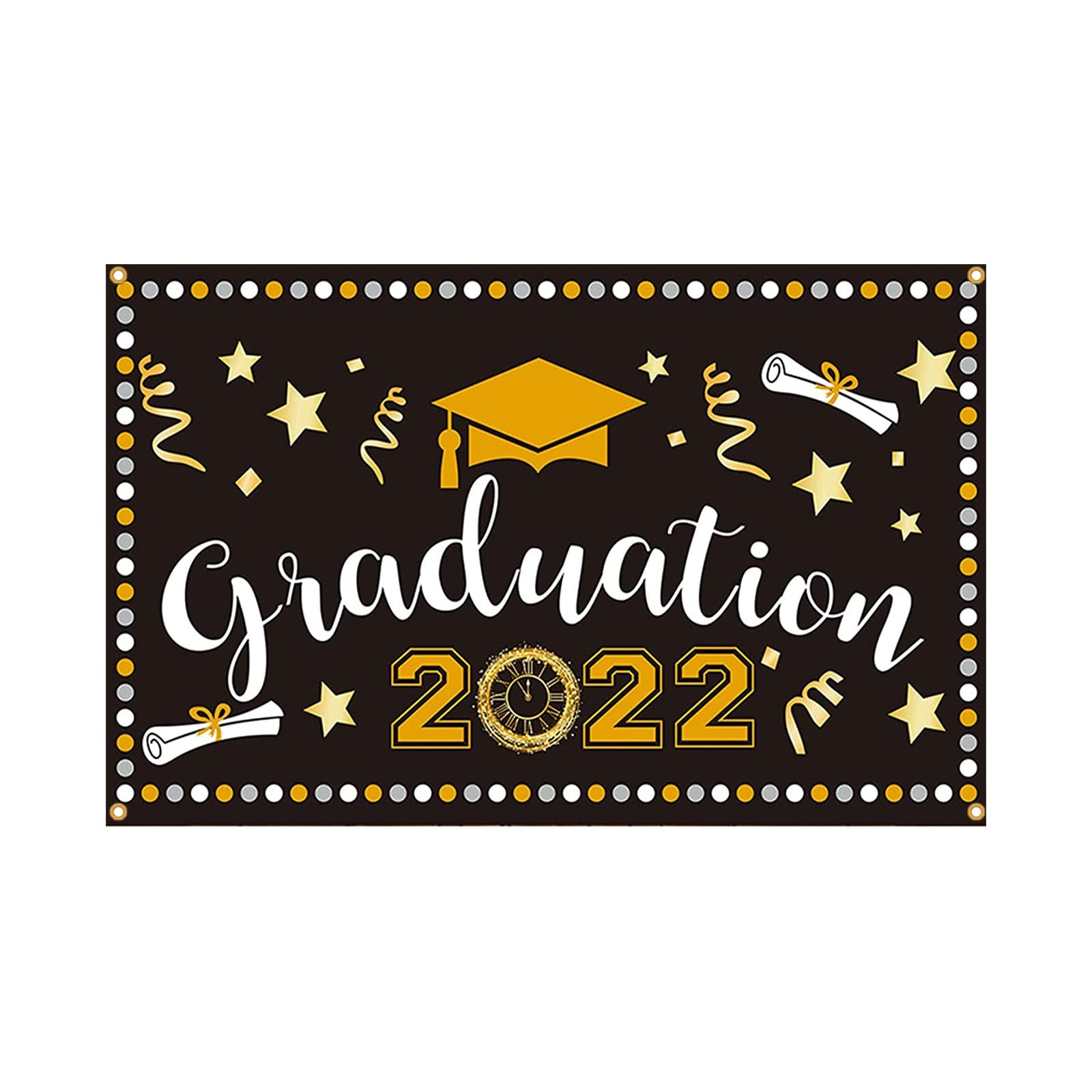 2024 Graduation Photo Backdrop 70x39.5 Inch Green Graduation Banner - Premium Fabric Party Decor for Graduation Ceremony, Women's Celebration & Photo Booth Background - Perfect for Graduation Parties, School Events & Social Media Photos