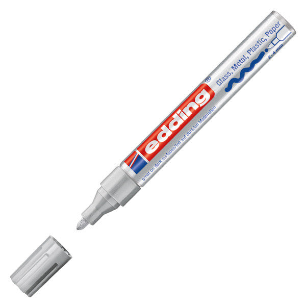 edding 750 Gloss Paint Marker Pen - Broad Tip (2.5mm) Permanent Markers for Metal, Glass, Plastic - Ideal for DIY Crafts, Labeling & Industrial Use