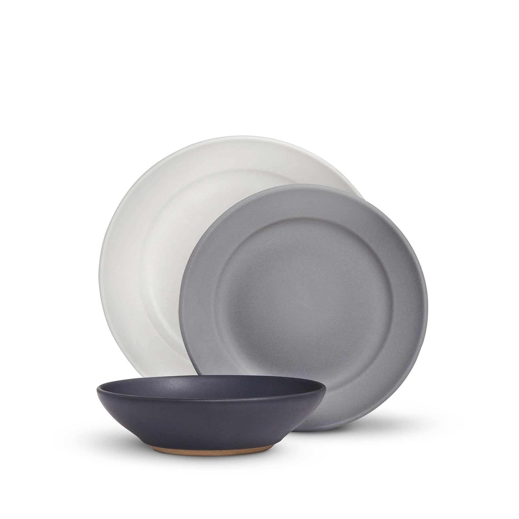 Oxford 3-Piece Dinnerware Set - Elegant Porcelain Plates, Bowls & Mugs for Formal Dining, Casual Meals & Entertaining - Perfect for Restaurants, Weddings & Home Use