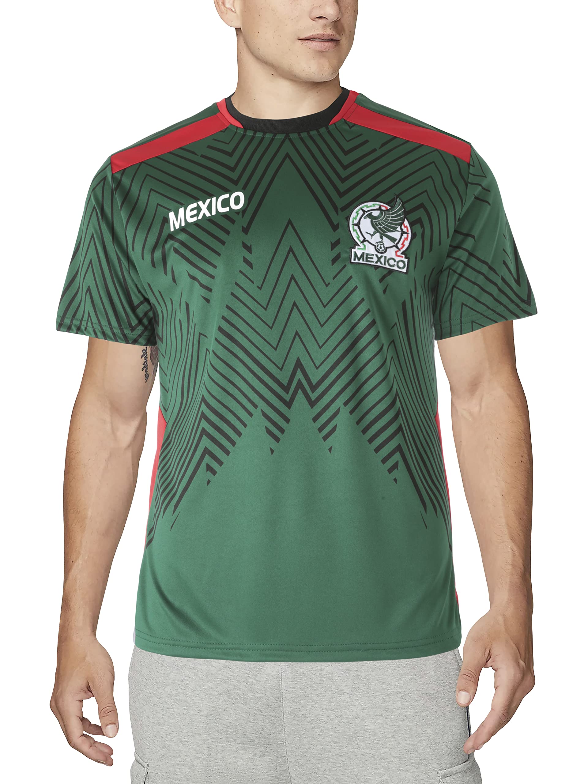 Authentic Mexico National Team Soccer Jersey - Breathable Moisture-Wicking Football Shirt for Men & Women | Perfect for Matches, Training & Fan Support