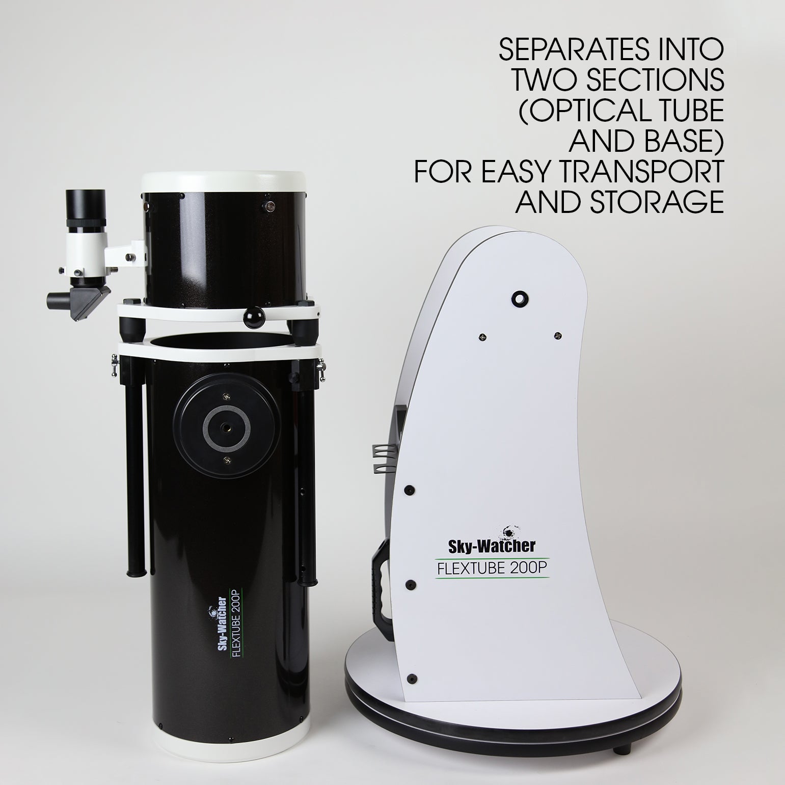 Sky Watcher Flextube 200P Collapsible Dobsonian Telescope - 8 Inch Aperture Portable Astronomy Telescope for Adults & Beginners - Perfect for Stargazing, Moon Observation & Backyard Astronomy