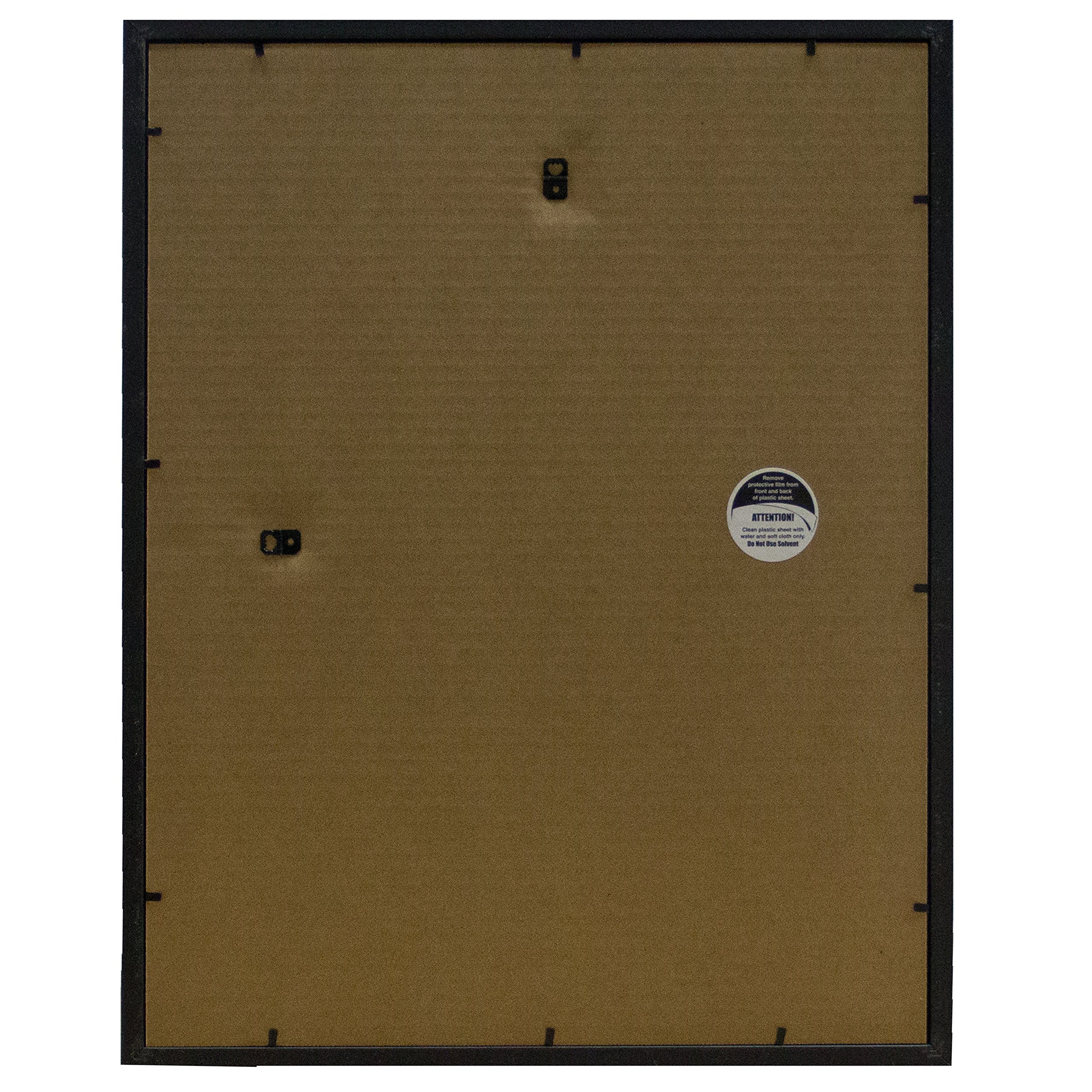 16x20 Deluxe Polystyrene Plastic Poster Frame (Silver) - Made in USA | Lightweight & Shatter-Resistant for Home, Office & Classroom Decor