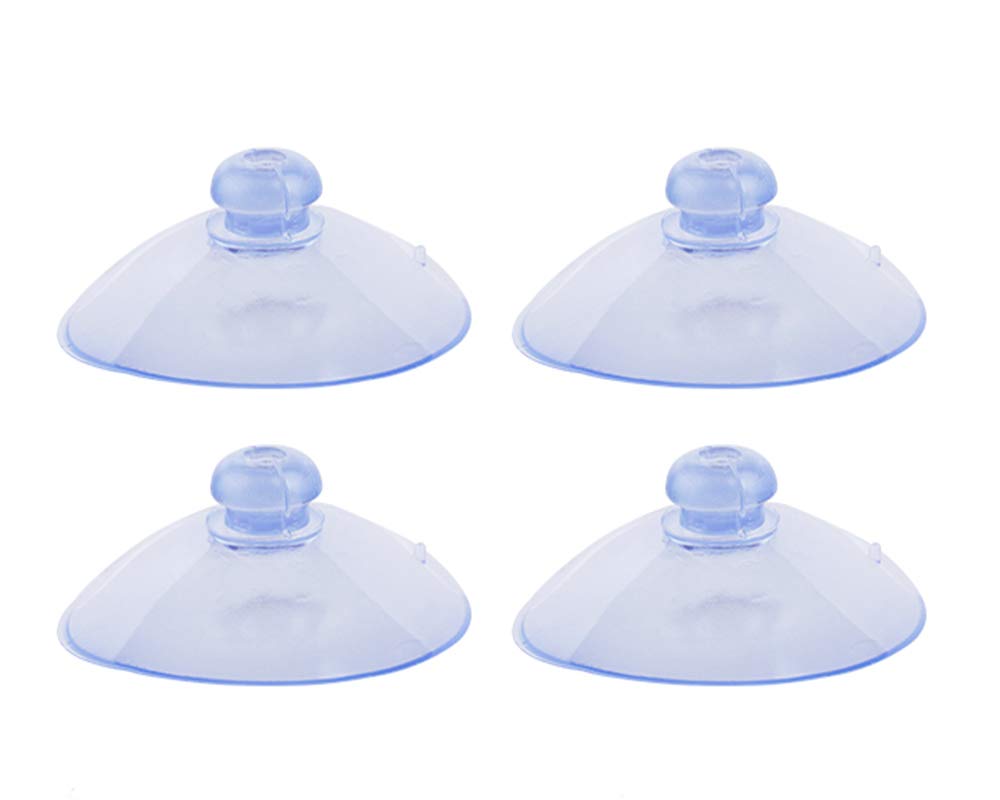 4PCS Strong Plastic Suction Cups 50mm - Heavy Duty Sucker Pads Without Hooks for Bathroom, Kitchen, Car & Home Organization