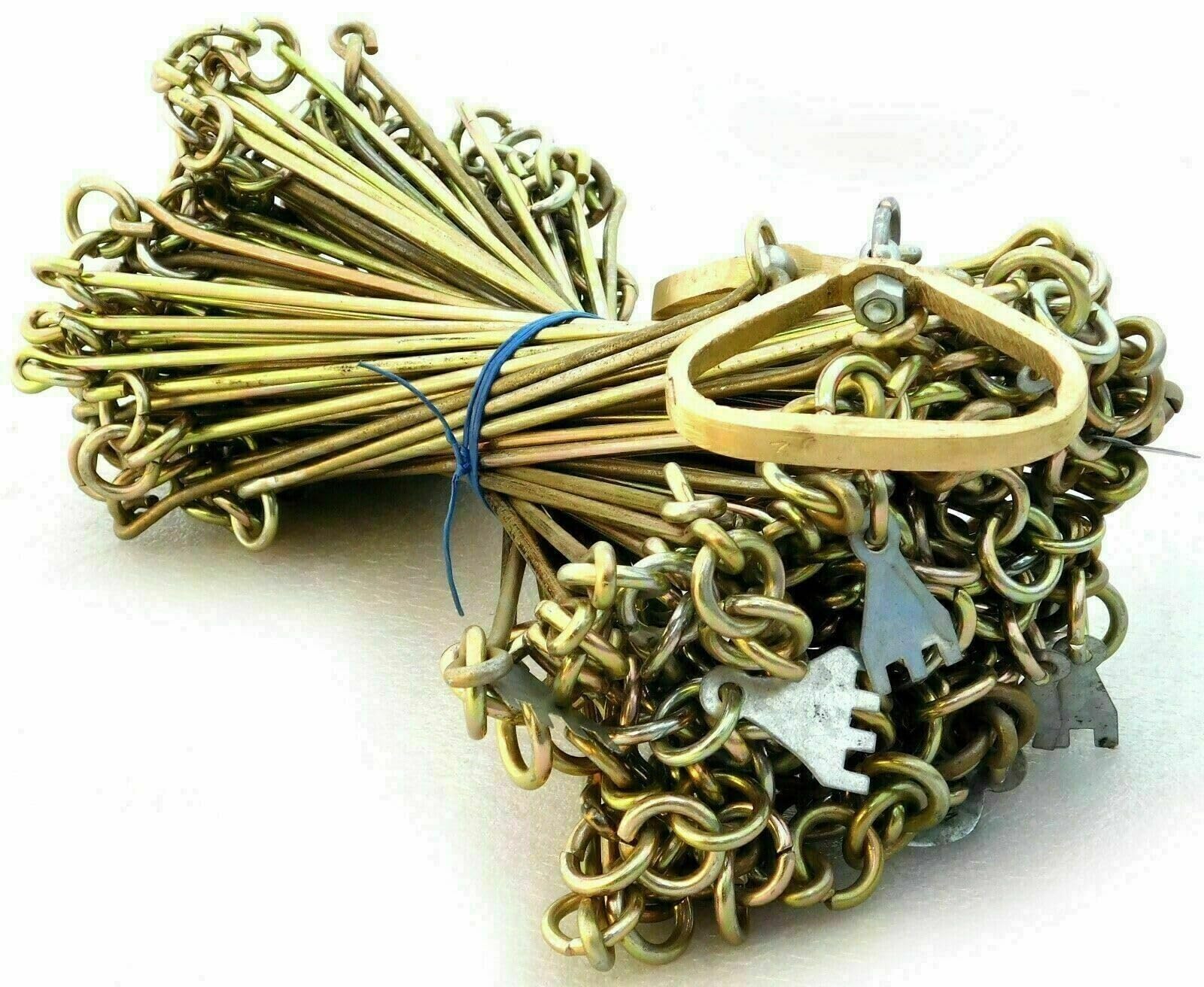 Vintage Steel Surveying Chain - 100ft Old Measuring Scale for Land Surveying, Construction & Outdoor Use - Durable Metal Measuring Tool for Engineers, Builders & DIY Projects