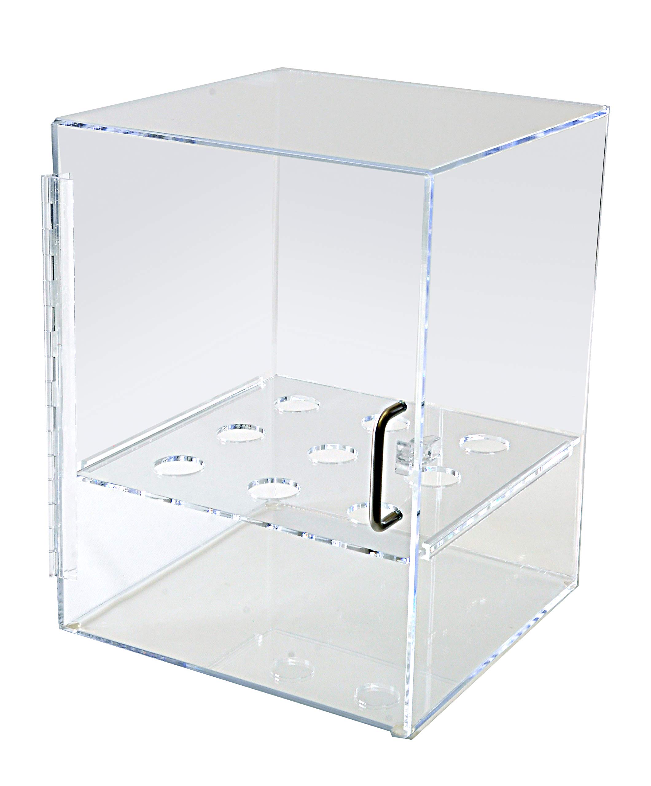 Premium Acrylic Cone Cabinet for Sugar & Waffle Cones - Durable Display Stand with Free Grocery Tote | Perfect for Ice Cream Shops, Bakeries & Candy Stores