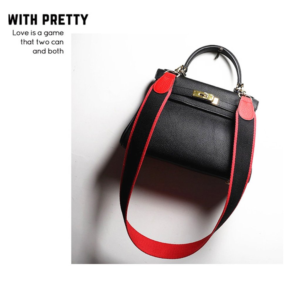 Women's Wide Guitar-Style Crossbody Strap - Colorful Canvas Handbag Replacement Strap for Purses & Totes | Perfect for Everyday Use, Travel & Fashion Accessories