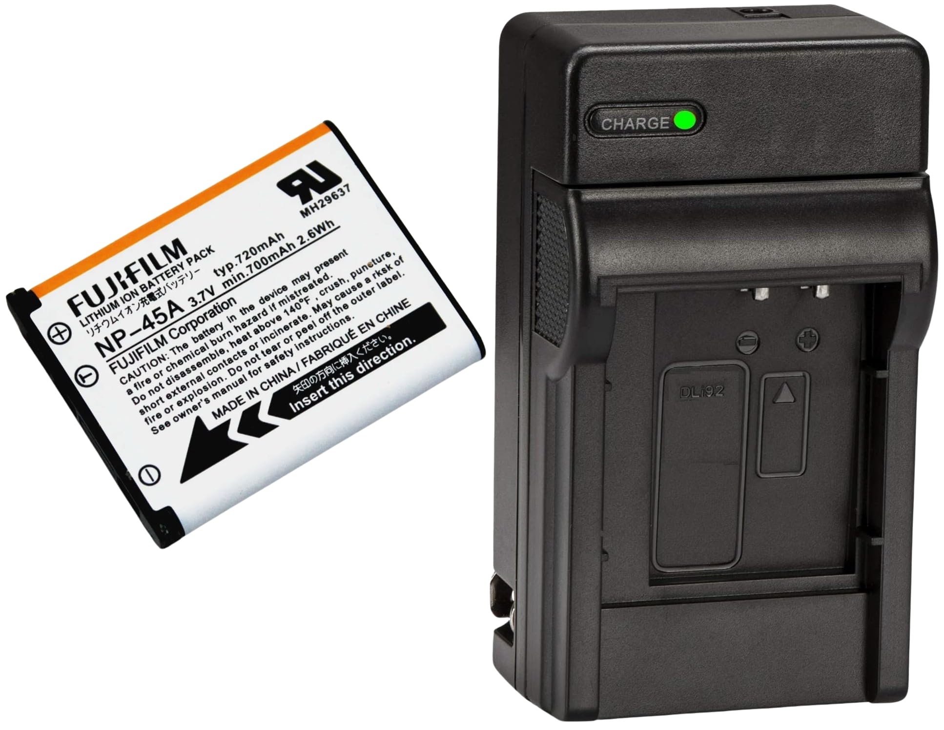 Bc45Bkit Bc45B Battery Charger + NP45A Li-Ion Battery Compatible with Fujifilm Cameras - Perfect for Travel Photography & Professional Shooting