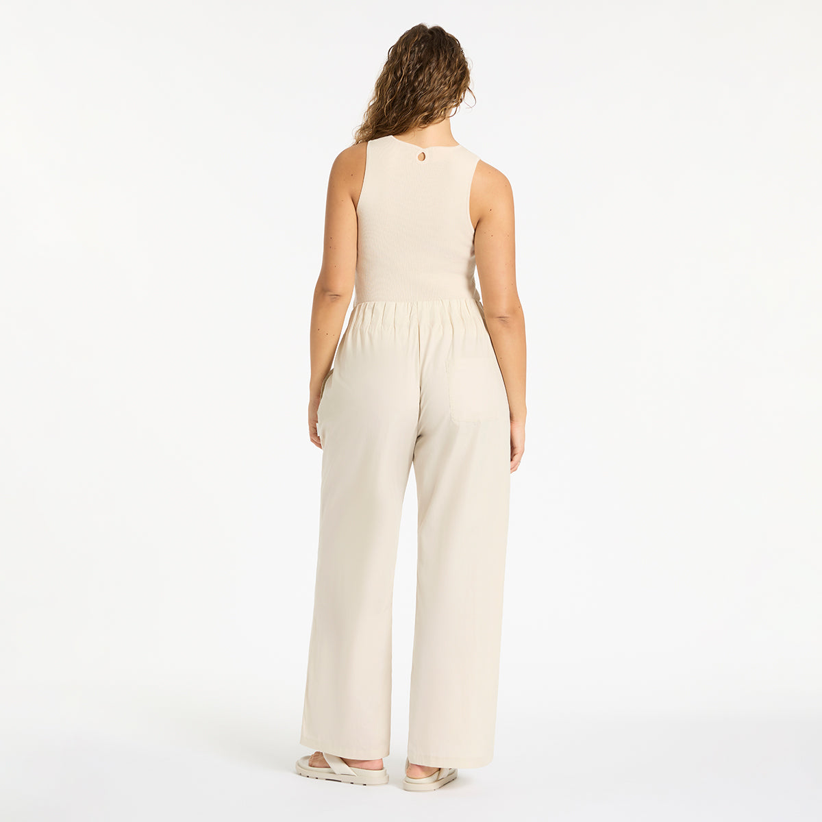 Frontier Women's Casual Pants - Comfortable Stretch Trousers in Bone Color for Work, Travel & Everyday Wear