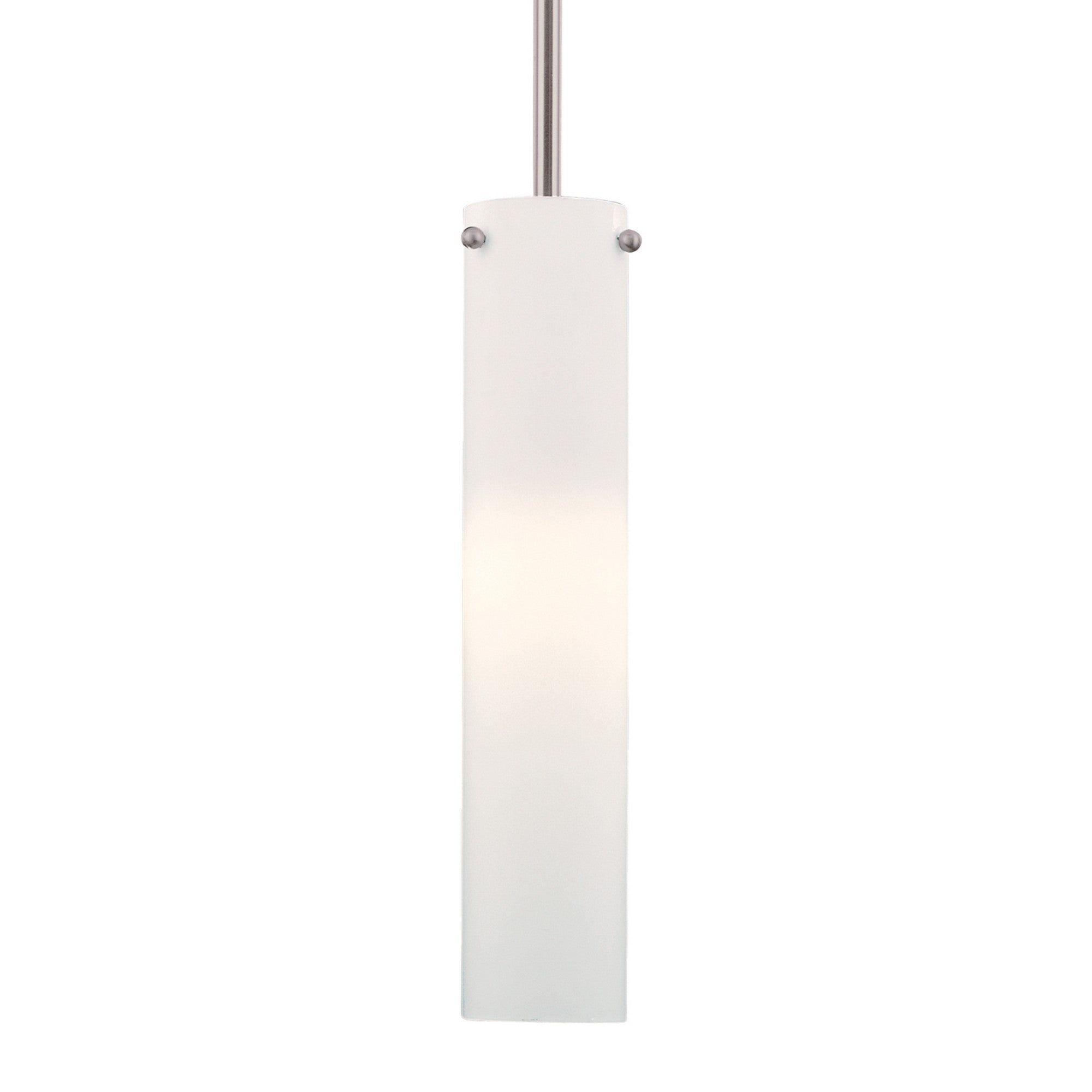 3 Inch Pendant Light Fixture - Brushed Nickel Finish - Modern Ceiling Hanging Lamp for Kitchen Island, Dining Room, or Bedroom Lighting