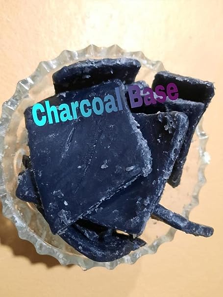 Natural Charcoal Soap Base (500g) for Deep Cleansing & Detox - Perfect for Acne Treatment, Blackhead Removal & Skincare Routine