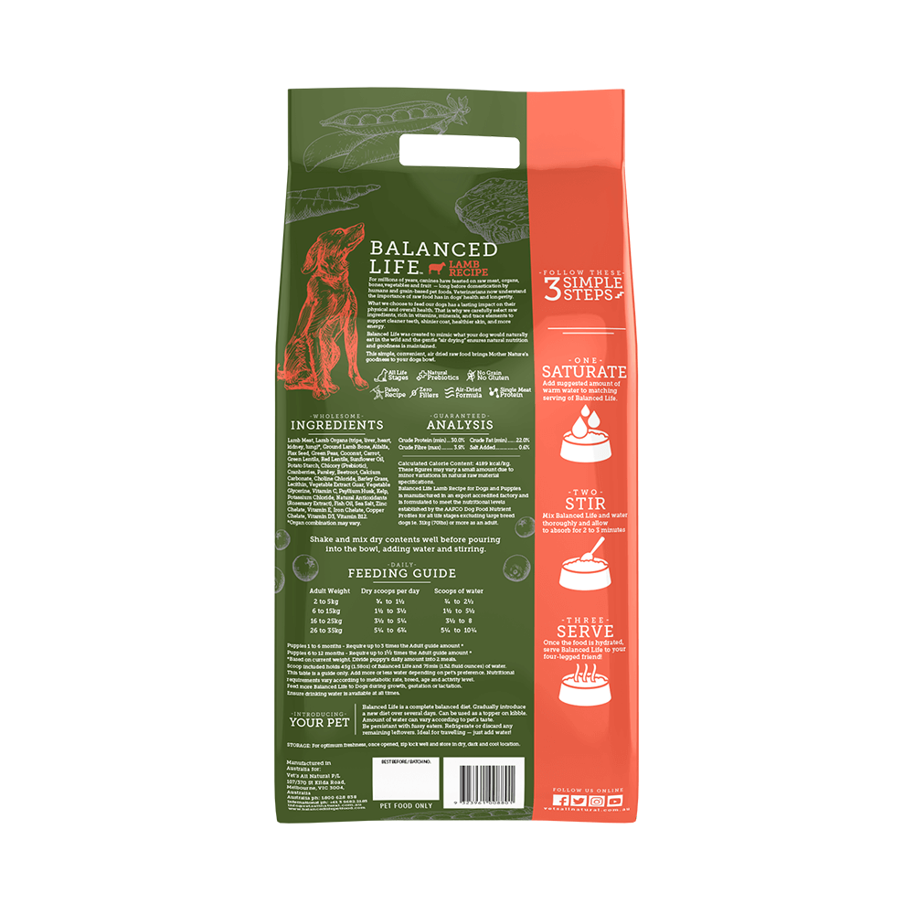 Premium Lamb Dry Dog Food for All Breeds - High Protein, Grain-Free & Natural Ingredients - Ideal for Adult Dogs & Puppies - Perfect for Daily Meals, Training Treats & Weight Management