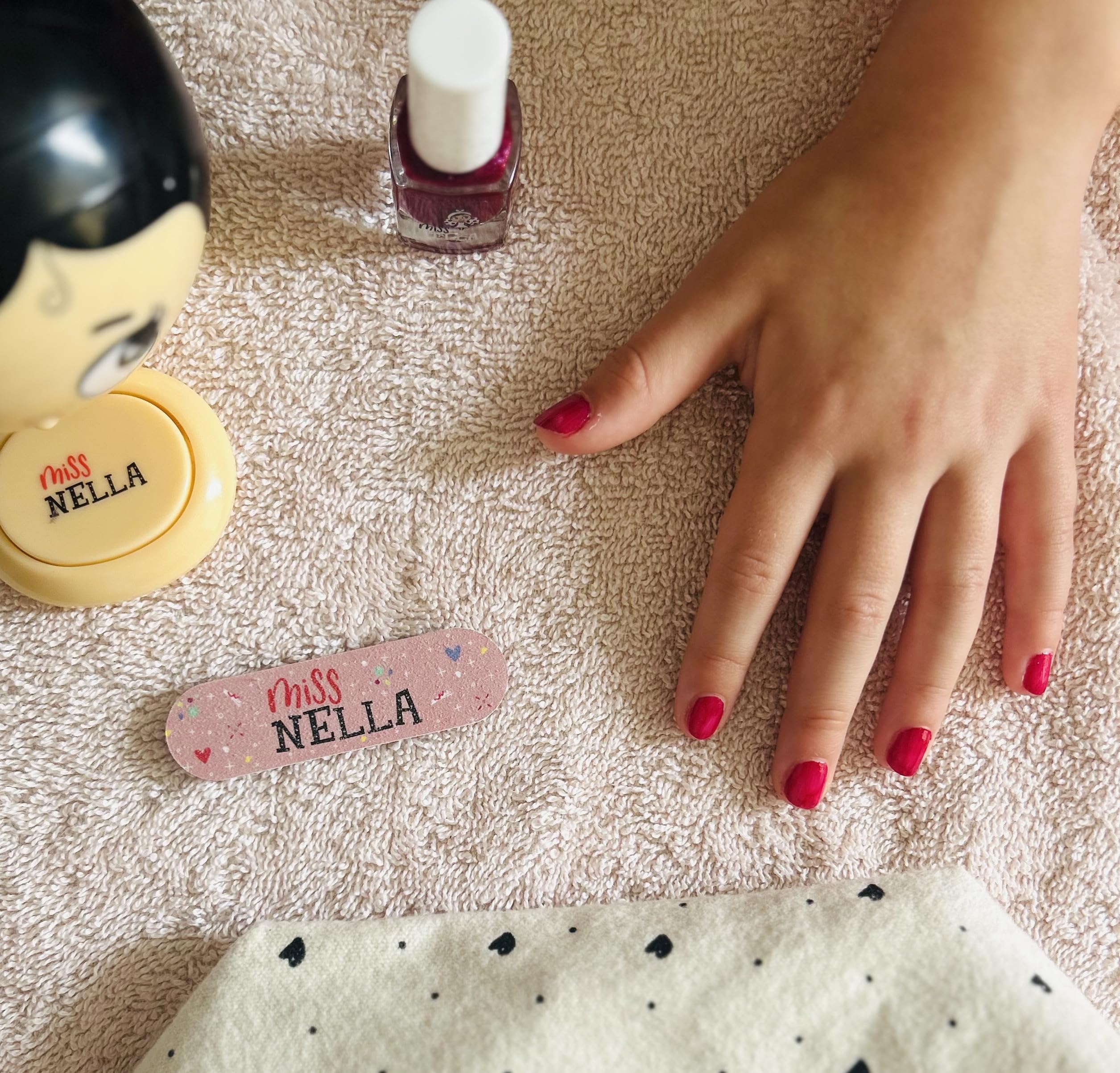 MISS NELLA WINTER GLITTER Nail Polish Set - 3 Colors (Sugar Hugs, Jazzberry Jam & Under the Sea) - Easy Peel Off, Water-Based, Non-Toxic Formula - Perfect for Kids & Teens - Great for Birthday Parties, Sleepovers & DIY Nail Art