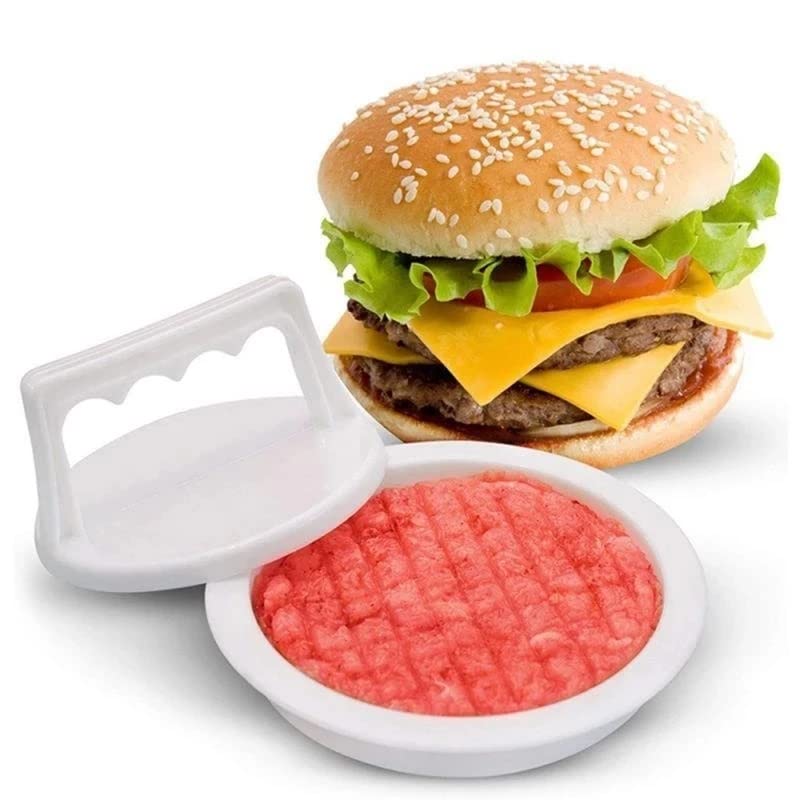Lzeal 2-Pack Round Hamburger Press Patty Maker - Stainless Steel Burger Mold for BBQ, Grilling & Home Cooking - Perfect for Backyard Cookouts, Picnics & Restaurant Use