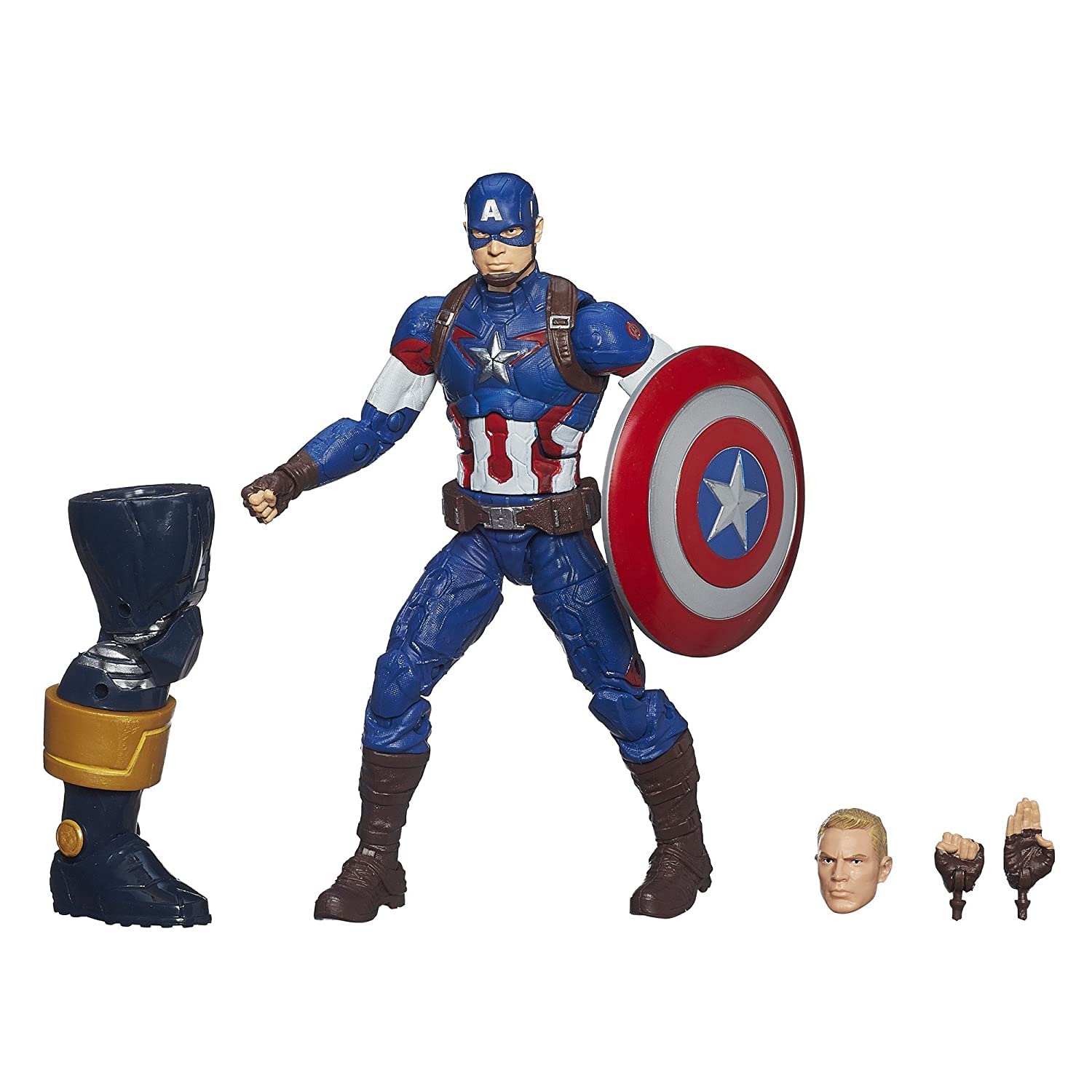 Marvel Legends Infinite Series Captain America 6-Inch Action Figure - Collectible Superhero Toy for Display & Play | Perfect for Marvel Fans & Collectors