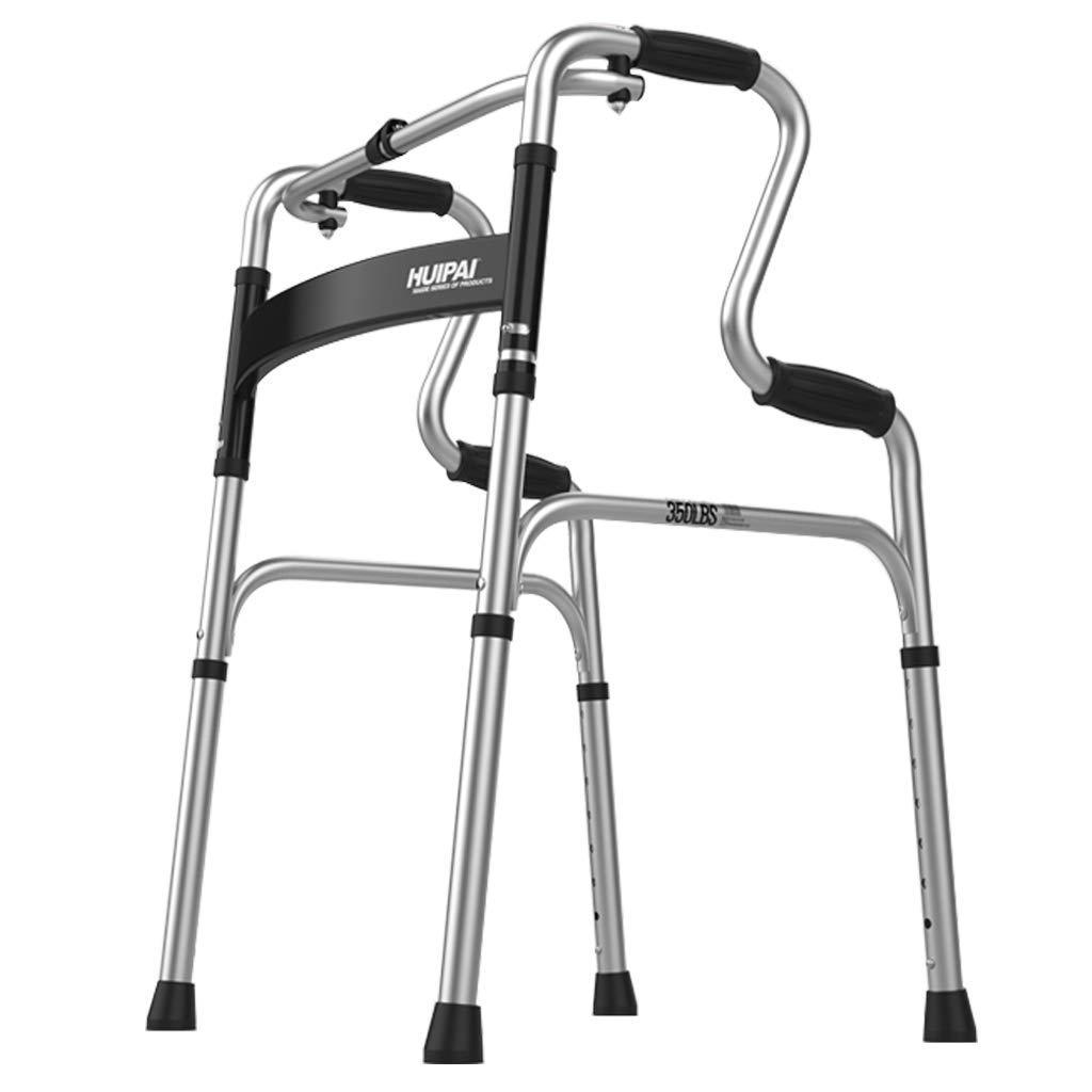 Lightweight Adjustable Folding Aluminum Walking Frame for Seniors & Disabled - Multi-Function Mobility Aid for Indoor/Outdoor Use