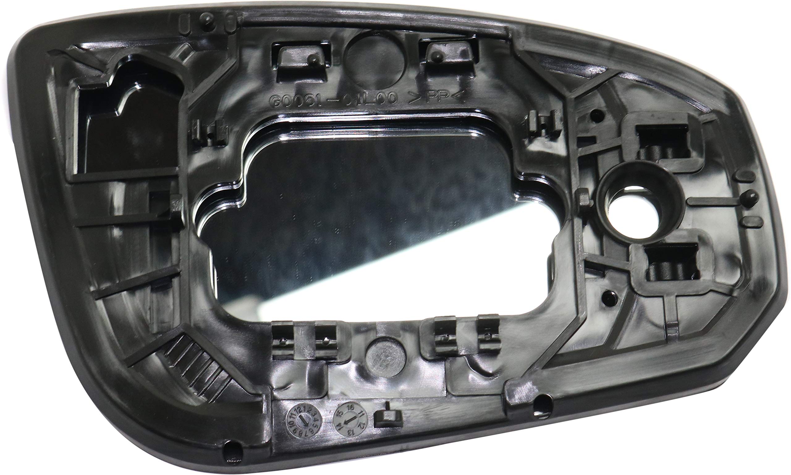 Kool Vue Replacement Mirror Glass for Nissan Maxima 2004-2008 - Driver Side Non-Heated with Backing Plate | Perfect for DIY Car Repairs & Side View Mirror Replacement
