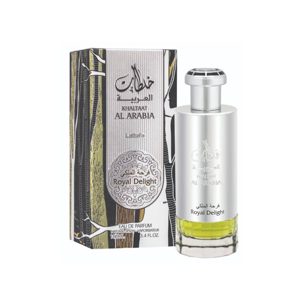 Khaltat Al Arabia Royal Delight Silver EDP Perfume 100ml - Luxurious Arabian Fragrance for Women, Long-Lasting Eau De Parfum, Perfect for Evening Events & Special Occasions
