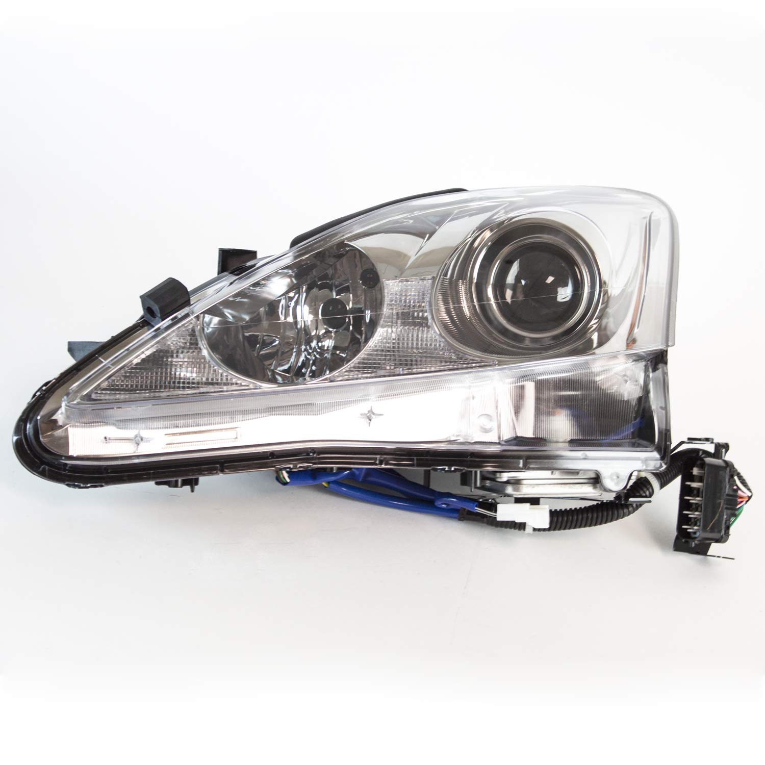TYC Left Headlight Assembly Compatible with 2009-2010 Lexus IS250 - Replacement Headlamp for Improved Night Driving Safety