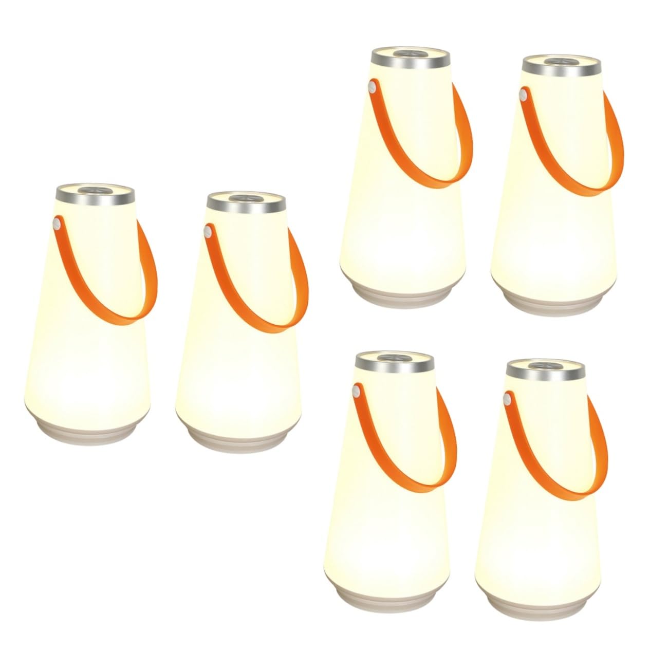 Angoily 6-Piece LED Night Light Desk Lamp - 3D Touch Control Multi-Purpose Table Lamp for Nursery, Bedroom & Office Decor | Perfect for Night Reading, Baby Care & Workspace Lighting