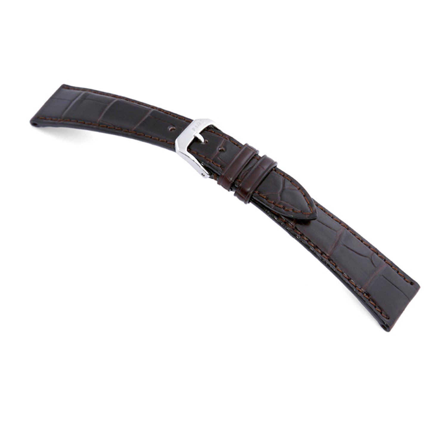 Genuine Matte Alligator Watch Band for Patek Philippe 114x82 - Luxury Dress Watch Strap
