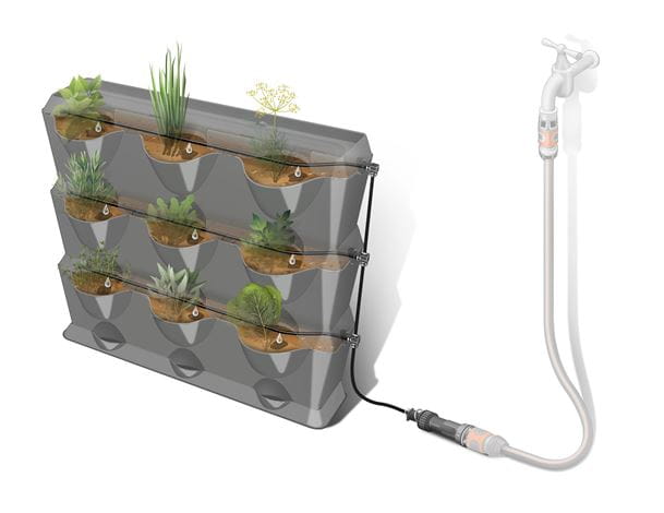 Gardena NatureUp! Vertical Garden Irrigation Kit - Drip Watering System for Plants, Flowers & Vegetables - Perfect for Balcony, Patio & Indoor Gardening