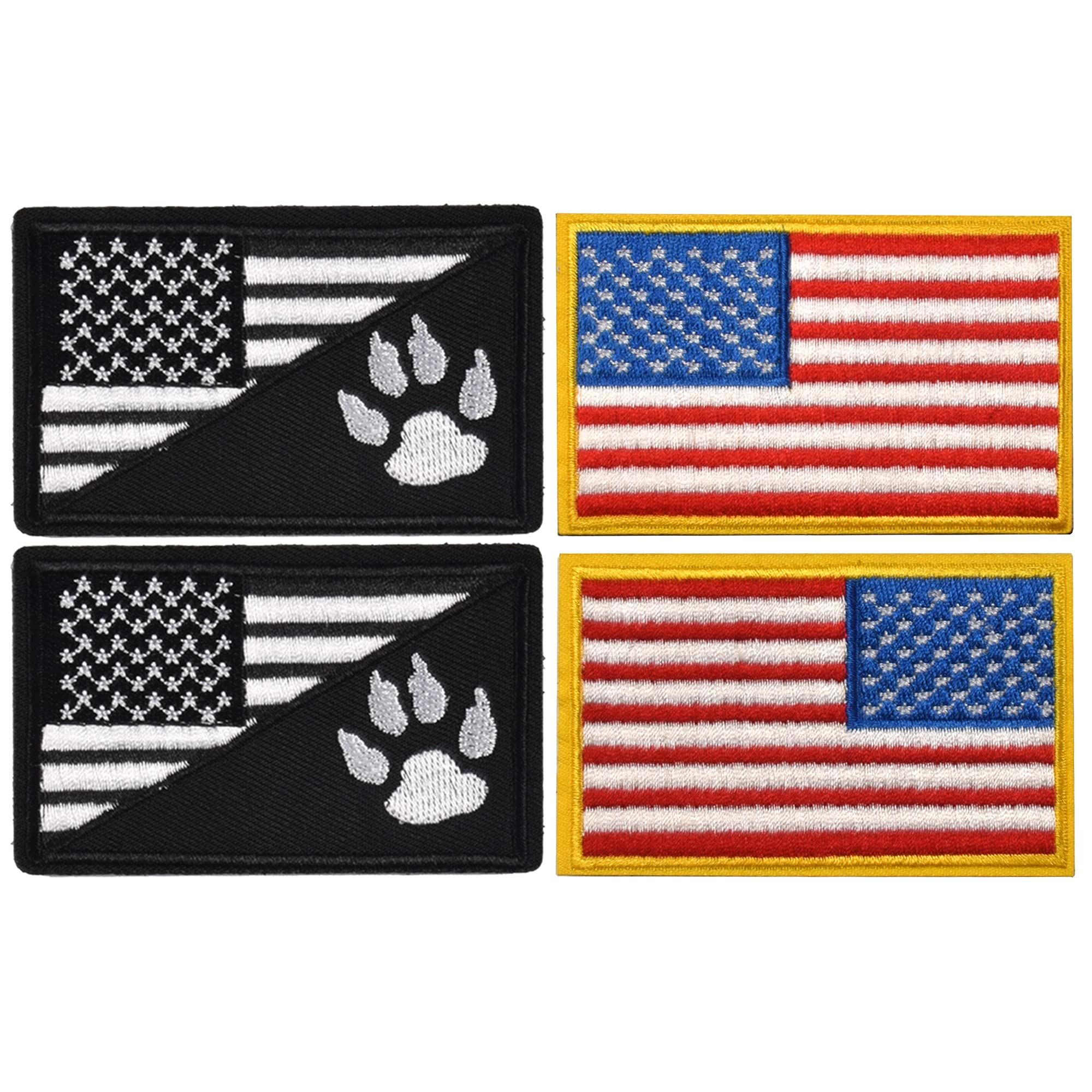 US Flag Tactical Patches 2Pcs - Military & Outdoor Gear