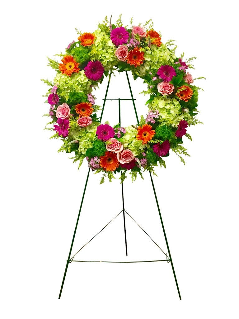 Sympathy Funeral Flower Spray - 10 Stems for Graveside Memorials & Condolence Arrangements
